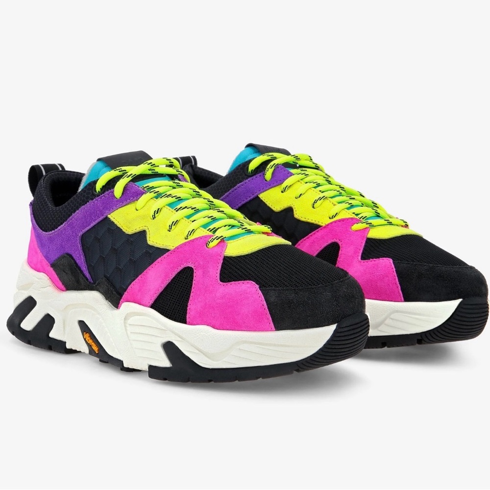 P448 DEAN Aquamarine Neon Vibram Sole Sneaker 41 & 43 Unisex italian sizing